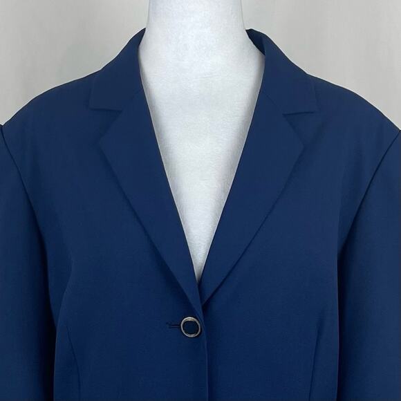 John Meyer Navy Blue Academia Career Office Jacket NWOT Size 16 - Picture 3 of 12